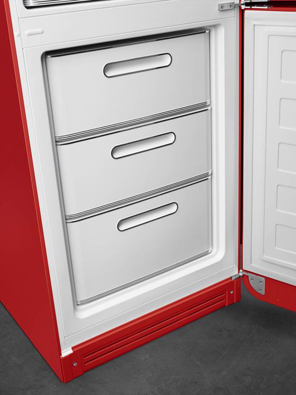 "SMEG - Frigorifero combinato FAB32RRD5 Classe D 350lt-Rosso"