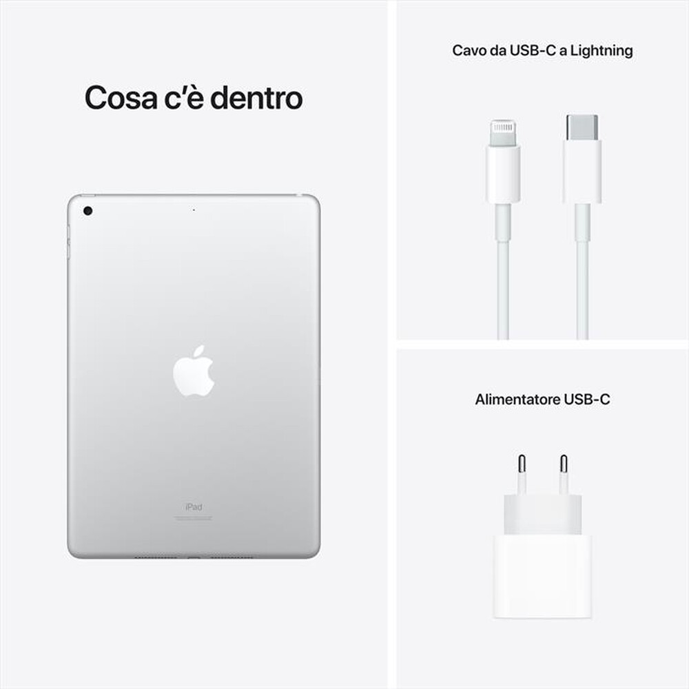 "APPLE - iPad 10.2\" Wifi 64GB-Argento"