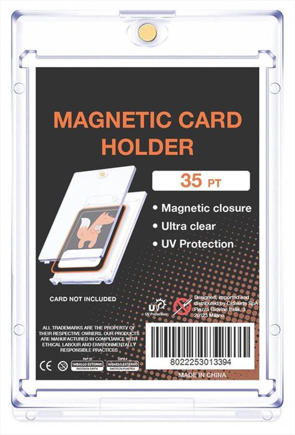 Immagine del prodotto QUBICK - MAGNETIC CARD HOLDER (7,3 X 11 CM)-Trasparente