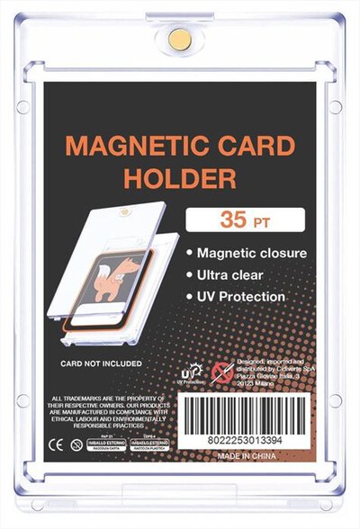 QUBICK - MAGNETIC CARD HOLDER (7,3 X 11 CM)-Trasparente