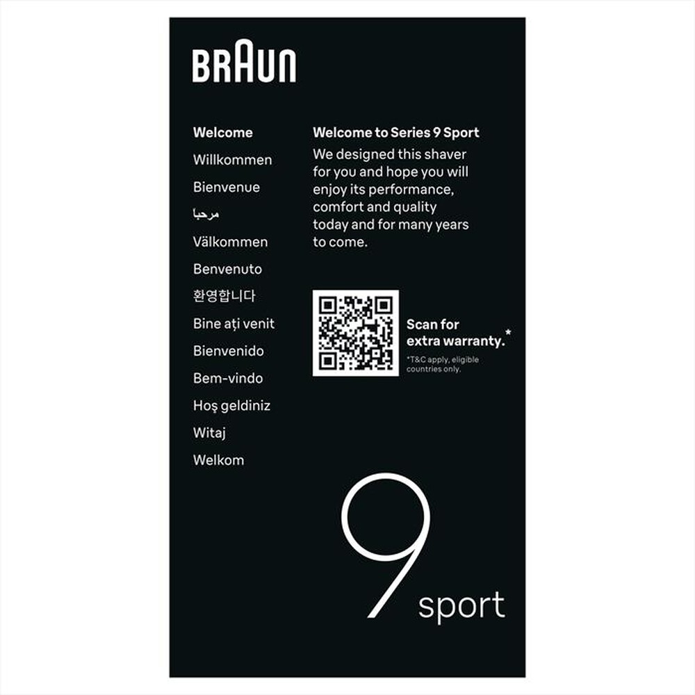 Immagine del prodotto BRAUN - Rasoio SHAVER 9110S-NERO