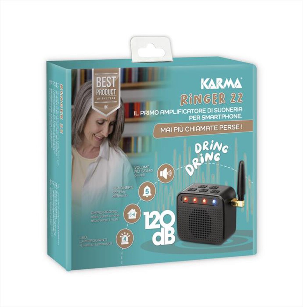 Immagine del prodotto KARMA - Amplificatore di suoneria per smartphone RINGER 22-Nero