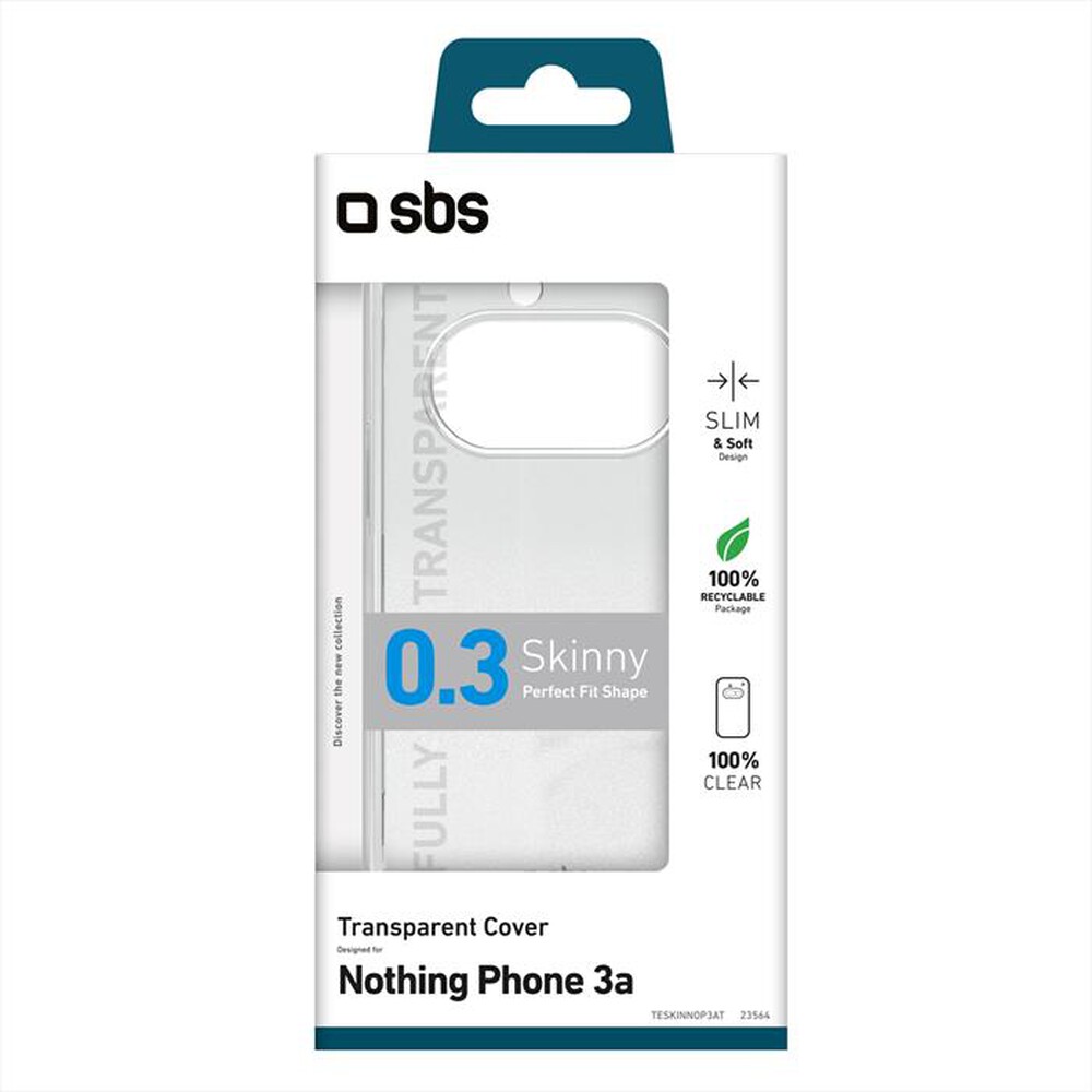 Immagine del prodotto SBS - Cover Skinny per Nothing Phone 3a TESKINNOP3AT-Trasparente