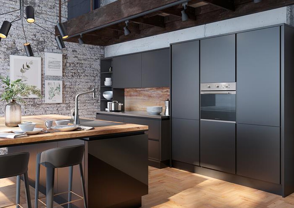 "GLEM GAS - Forno incasso elettrico e gas GFXV21IX-S2 Classe A-Acciaio Satinato"