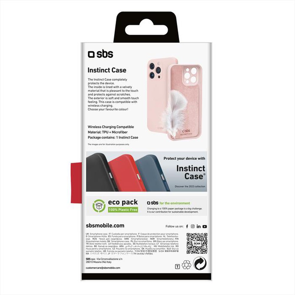 Immagine del prodotto SBS - Cover Instinct TEINSTIP1561PP per iPhone 15 Pro-Rosa