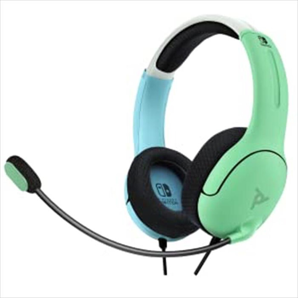 "PDP - 500-162-BLGR-EU Cuffie Stereo per Nintendo Switch-Blu/Verde"