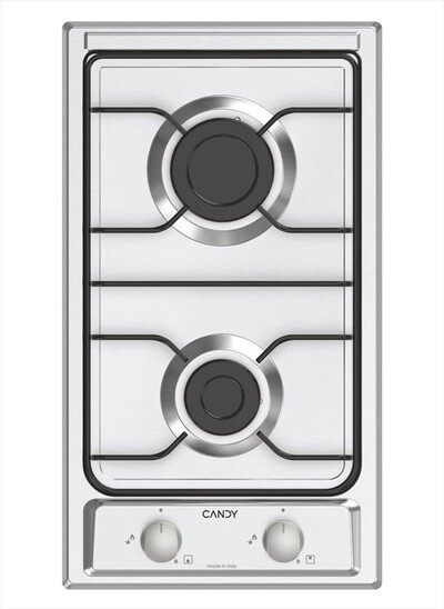 CANDY - Piano cottura gas CHW23X 28,8 cm-Acciaio inox