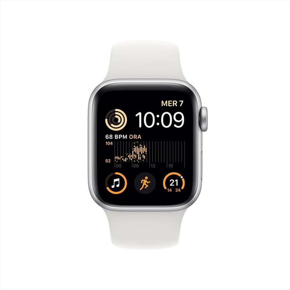 "APPLE - Watch SE GPS 40mm Regular-Argento - Bianco"