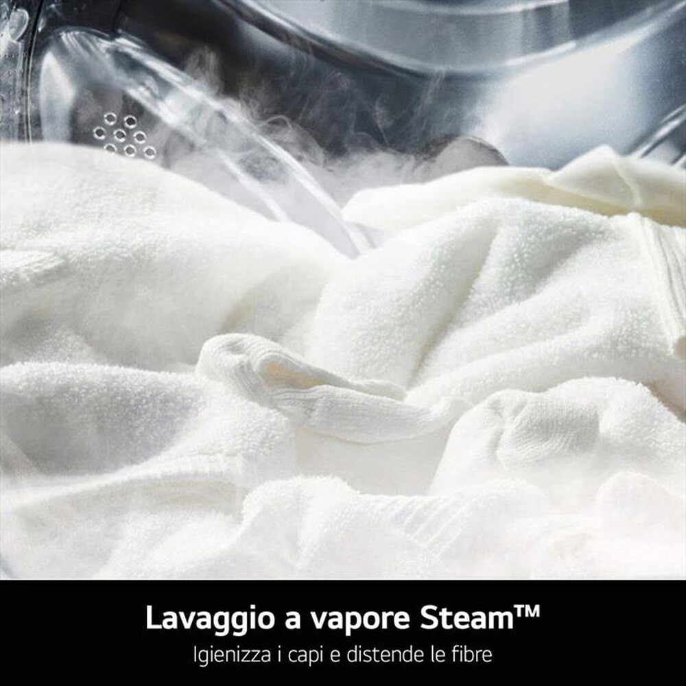 "LG - Lavatrice AI DD R7 F4R7011TSWG 11kg Classe A-Bianca"