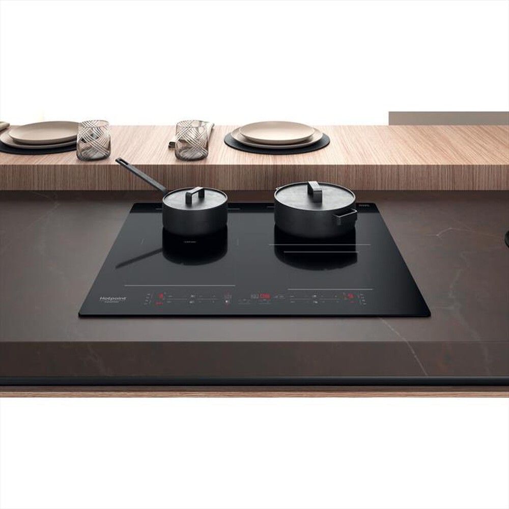 "HOTPOINT ARISTON - Piano induzione HB3160C NE 59 cm-Nero"