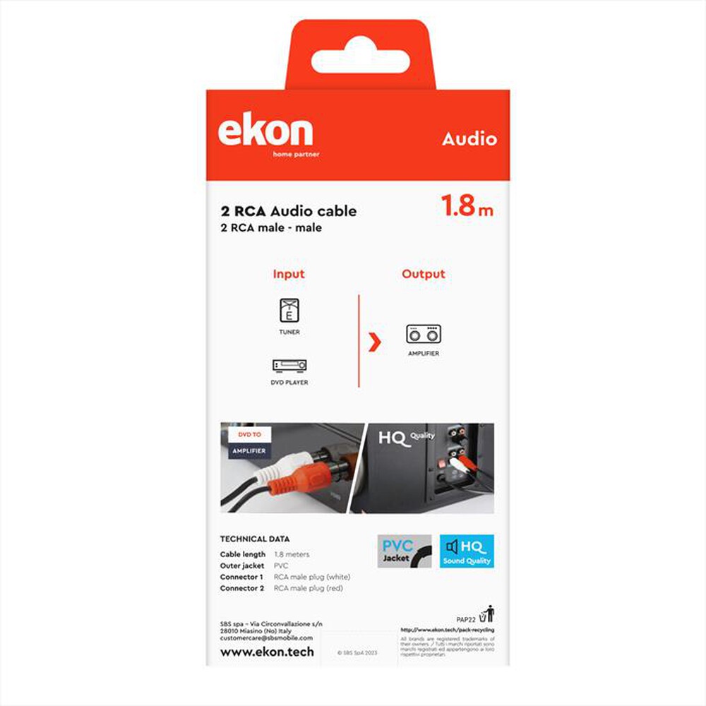 "SBS - ECA2RCA18MM"