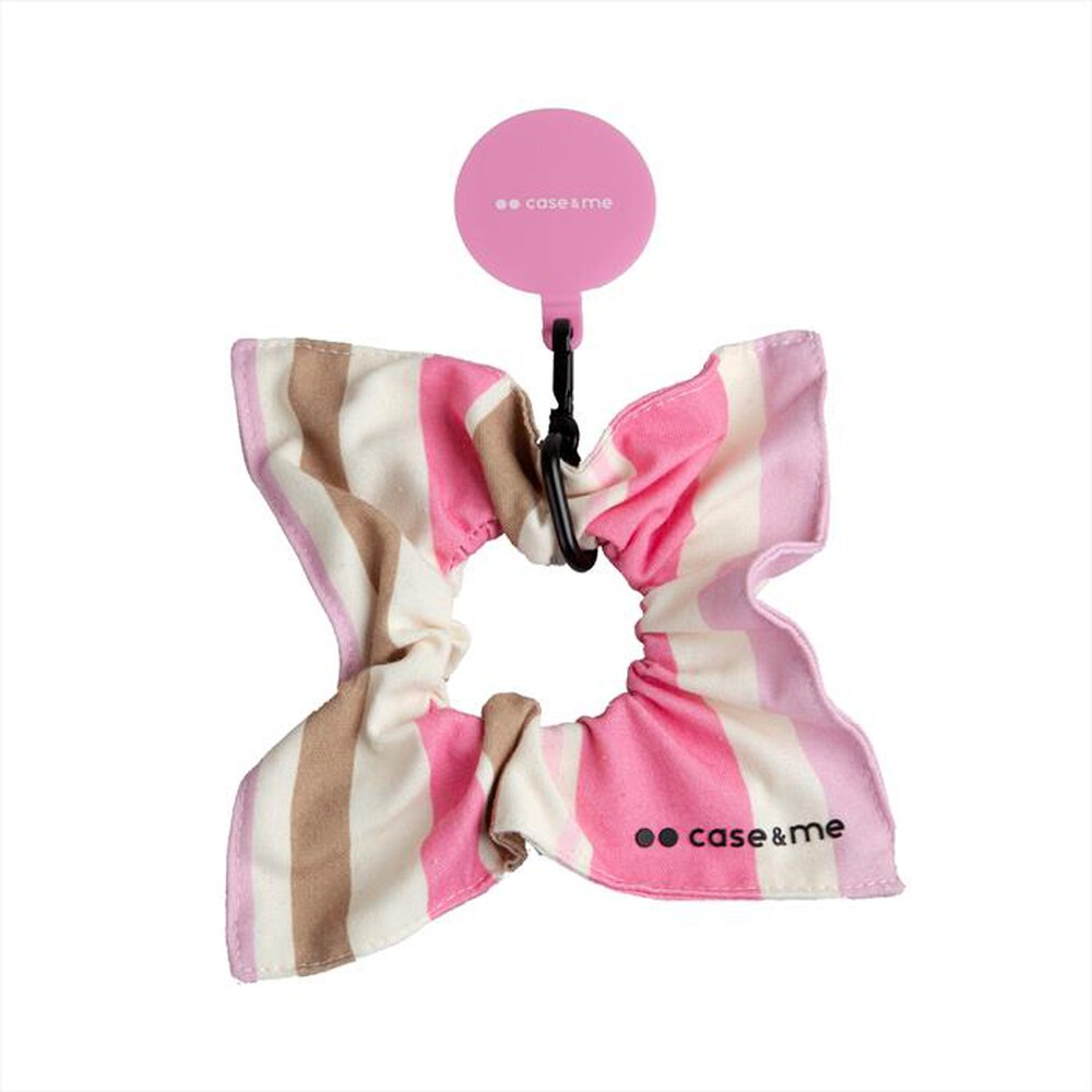 CASEME - Braccialetto elastico per capelli CMFABRICELBRACIP-Rosa Avorio