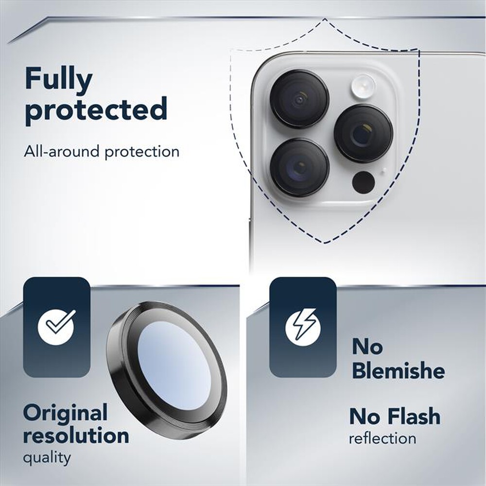 Immagine del prodotto CELLULARLINE - CAMERA LENS RING per IPHONE 17 PRO/ 17 PRO MAX-Trasparente
