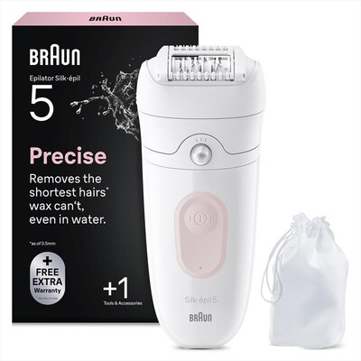 BRAUN - Epilatore Wet & Dry LEGEPIL SE5-011 BOX MN-ROSA FLAMINGO