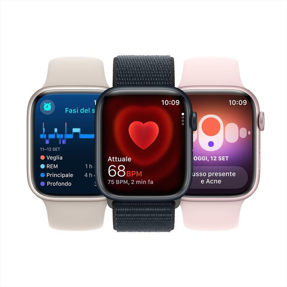 Immagine del prodotto APPLE - Watch Series 9 GPS Cassa 41mm - S/M-Mezzanotte