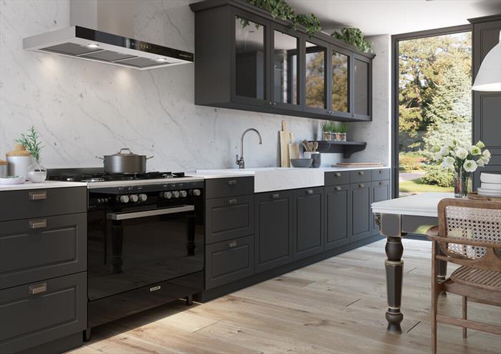 Immagine del prodotto GLEM GAS - Cappa a parete GHB990IXA Classe A-Nero / Acciaio Inox