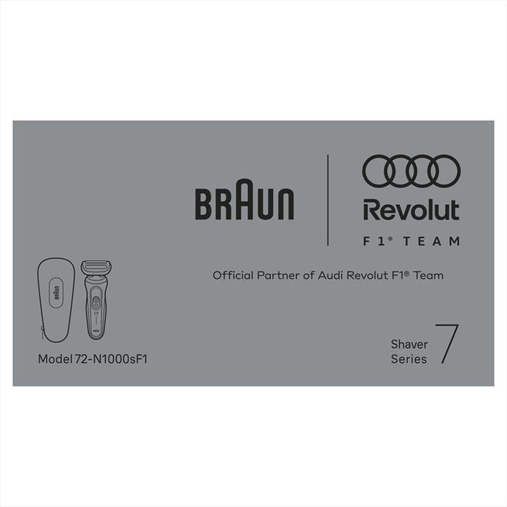 Immagine del prodotto BRAUN - BRAUN SHAVER 72-N1000S F1-NERO