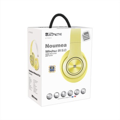 XTREME - 27823YHEADPHONE NOUMEA WIRELESS BT 5.0-GIALLO,  XTREME - 27823YHEADPHONE NOUMEA WIRELESS BT 5.0-GIALLO