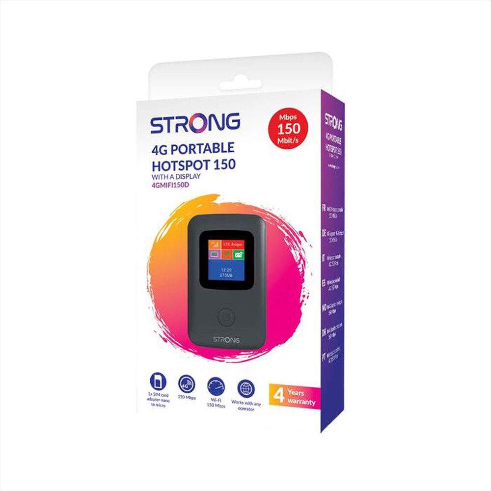 "STRONG - Modem-Router 4GMIFI150D-Grigio scuro"