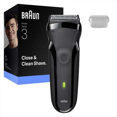 BRAUN - BRAUN SHAVER 300 BLK/BLK-Grigio