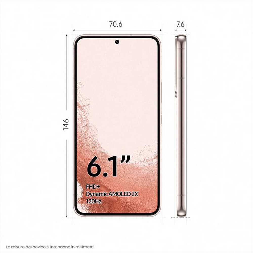"SAMSUNG - GALAXY S22 256GB-Pink Gold"