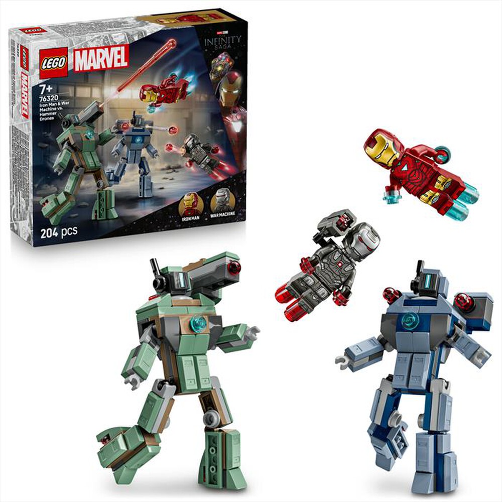 Immagine del prodotto LEGO - 76320 IRON MAN E WAR MACHINE E DRONI DI HAMMER-,