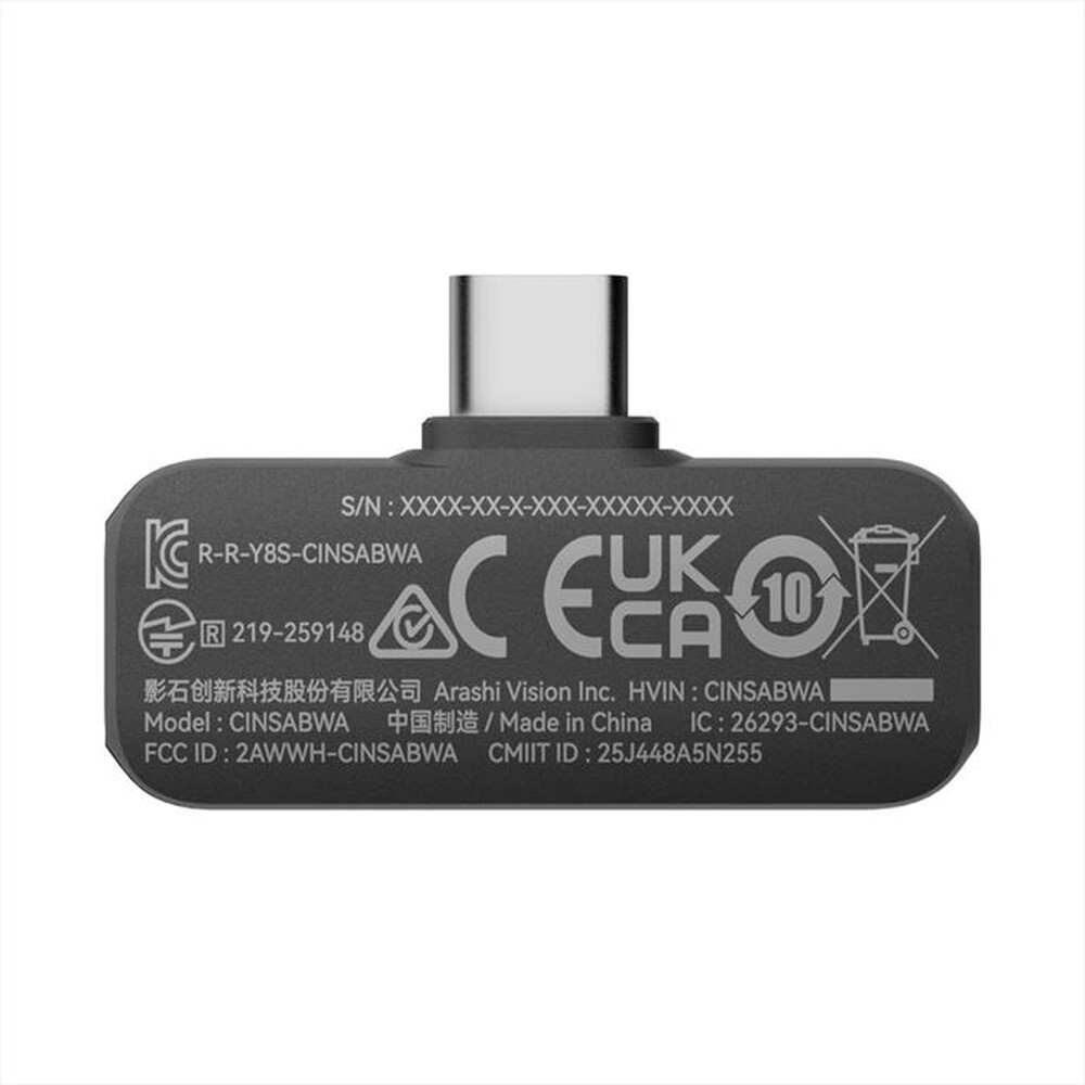 Immagine del prodotto INSTA360 - Microfono Wireless MIC AIR (1 TX + 1 RX)-Nero