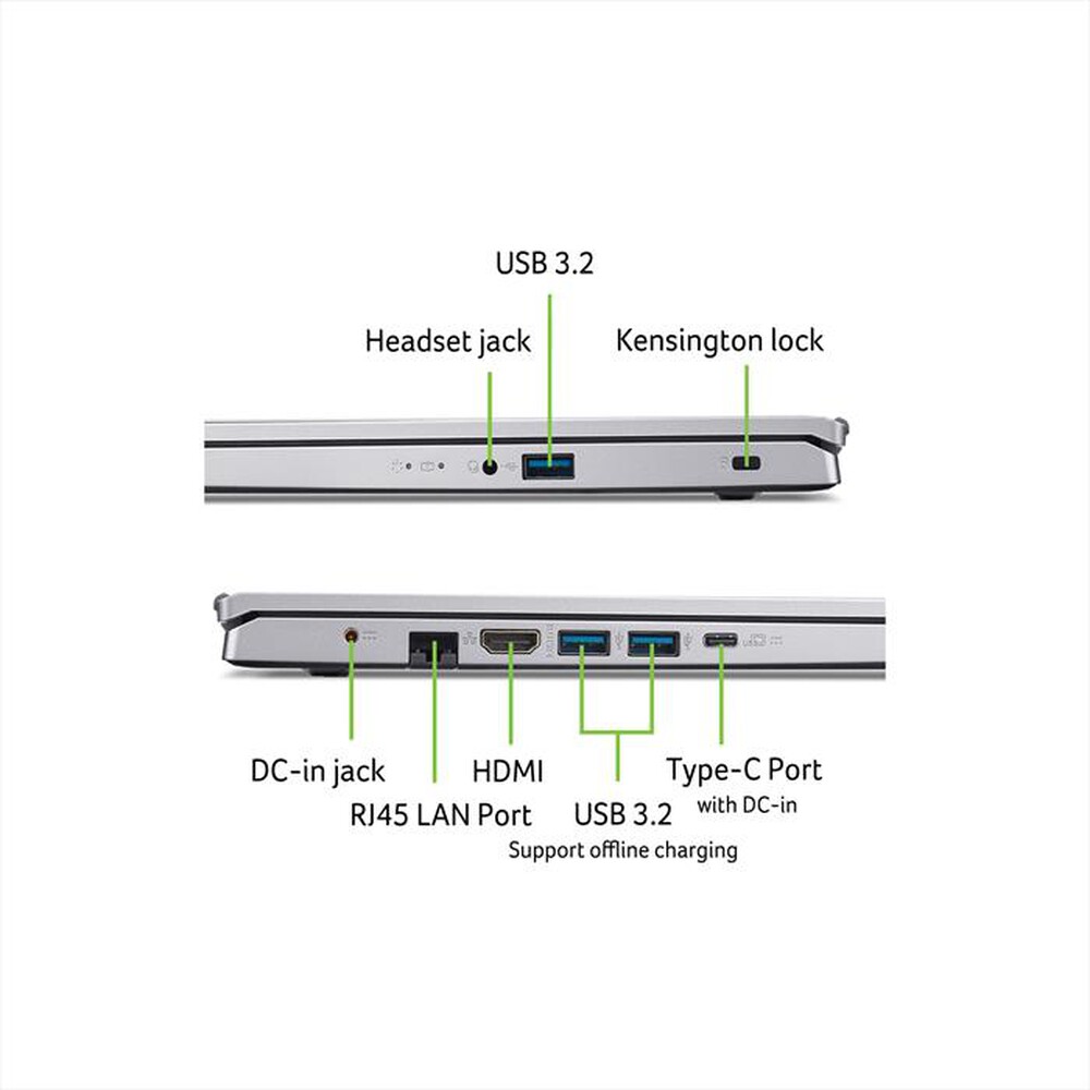 "ACER - Notebook ASPIRE 3 15 A315-44P-R9GX-Silver"