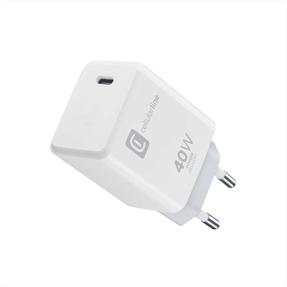 Immagine del prodotto CELLULARLINE - Caricabatterie da rete ACH USB-C 40W PD-Bianco
