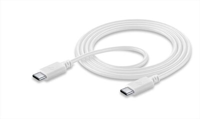 CELLULARLINE - USBDATACUSBCCTABW Cavi Dati-USB-C to USB-C CABLE-Bianco,  CELLULARLINE - USBDATACUSBCCTABW Cavi Dati-USB-C to USB-C CABLE-Bianco