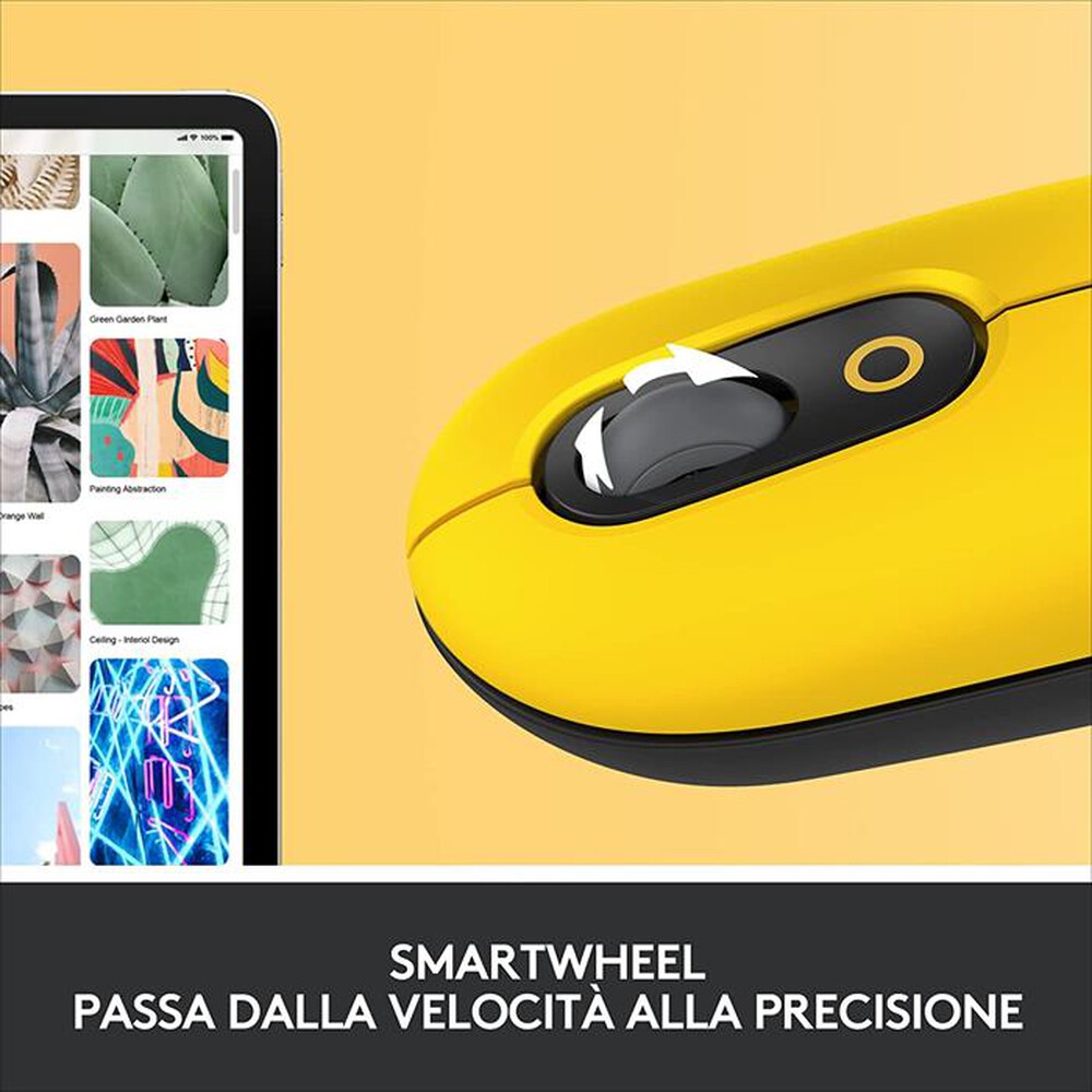 "LOGITECH - POP Mouse-Giallo"