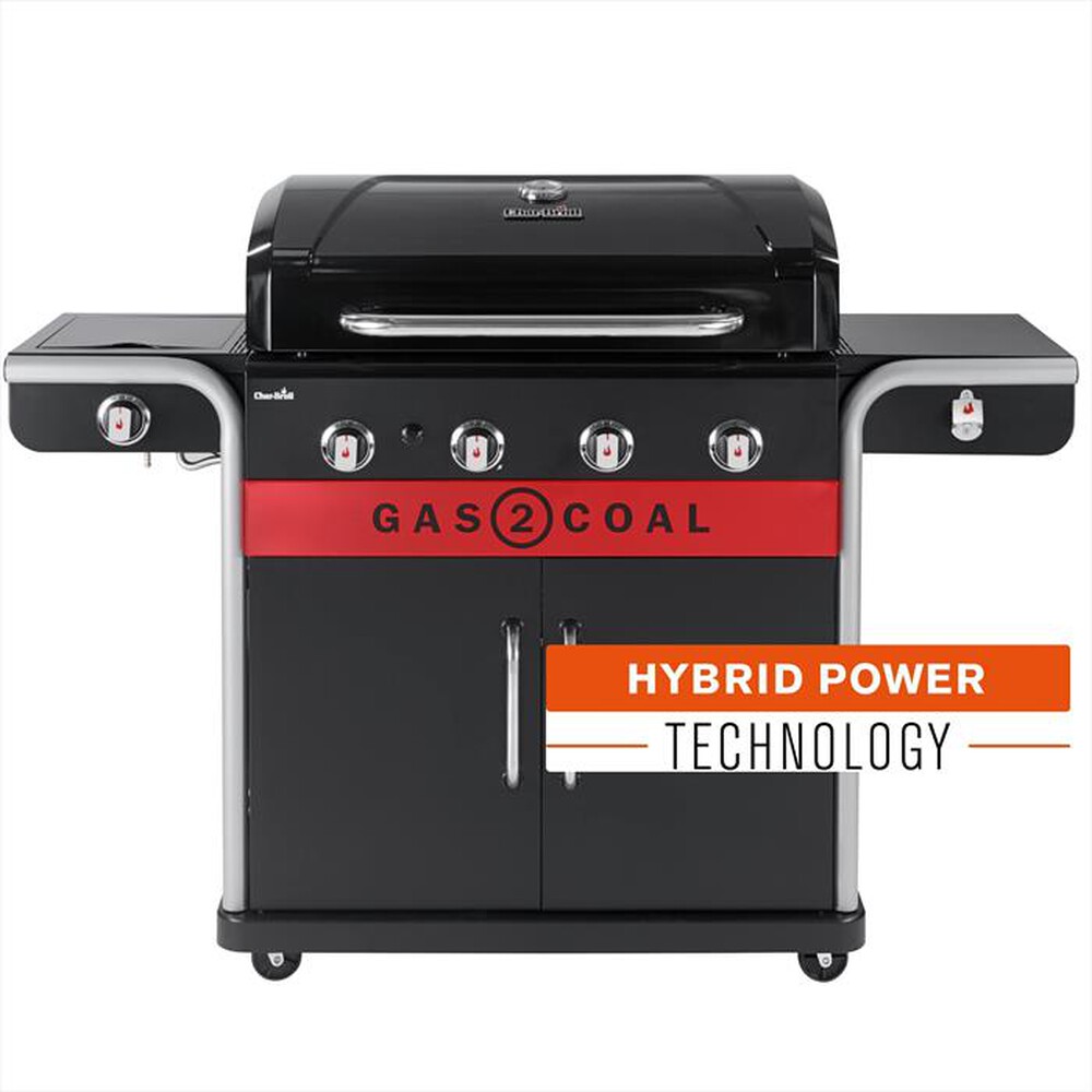 "CHAR-BROIL - BBQ GAS2COAL 2.0 4B F4+1-Black"
