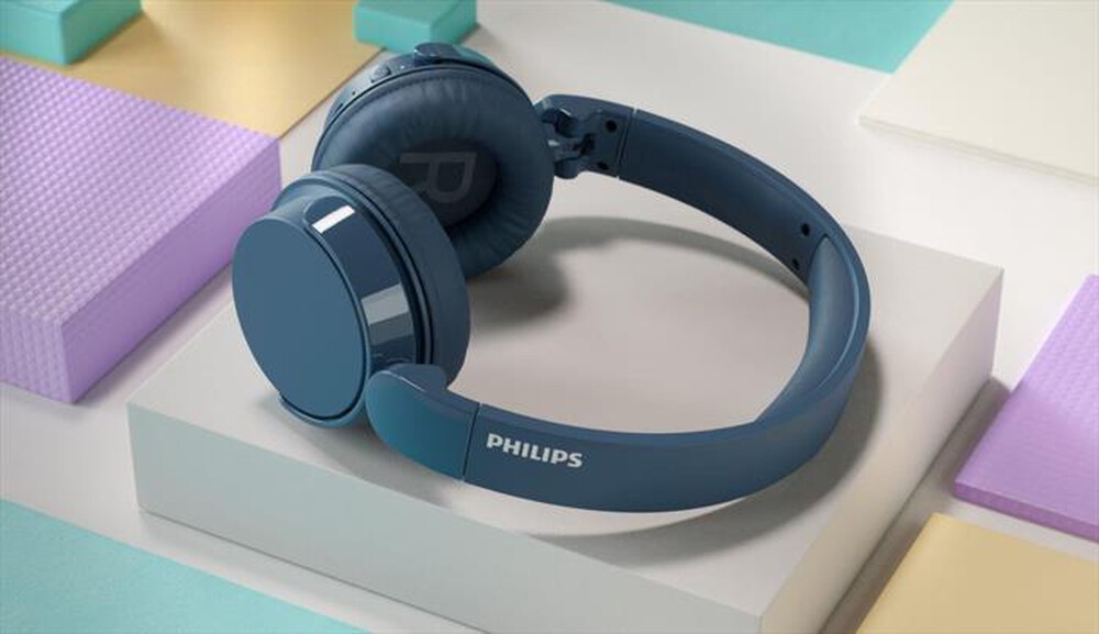 "PHILIPS - Cuffie a padiglione chiuso TAH4209BL/00-Blue"