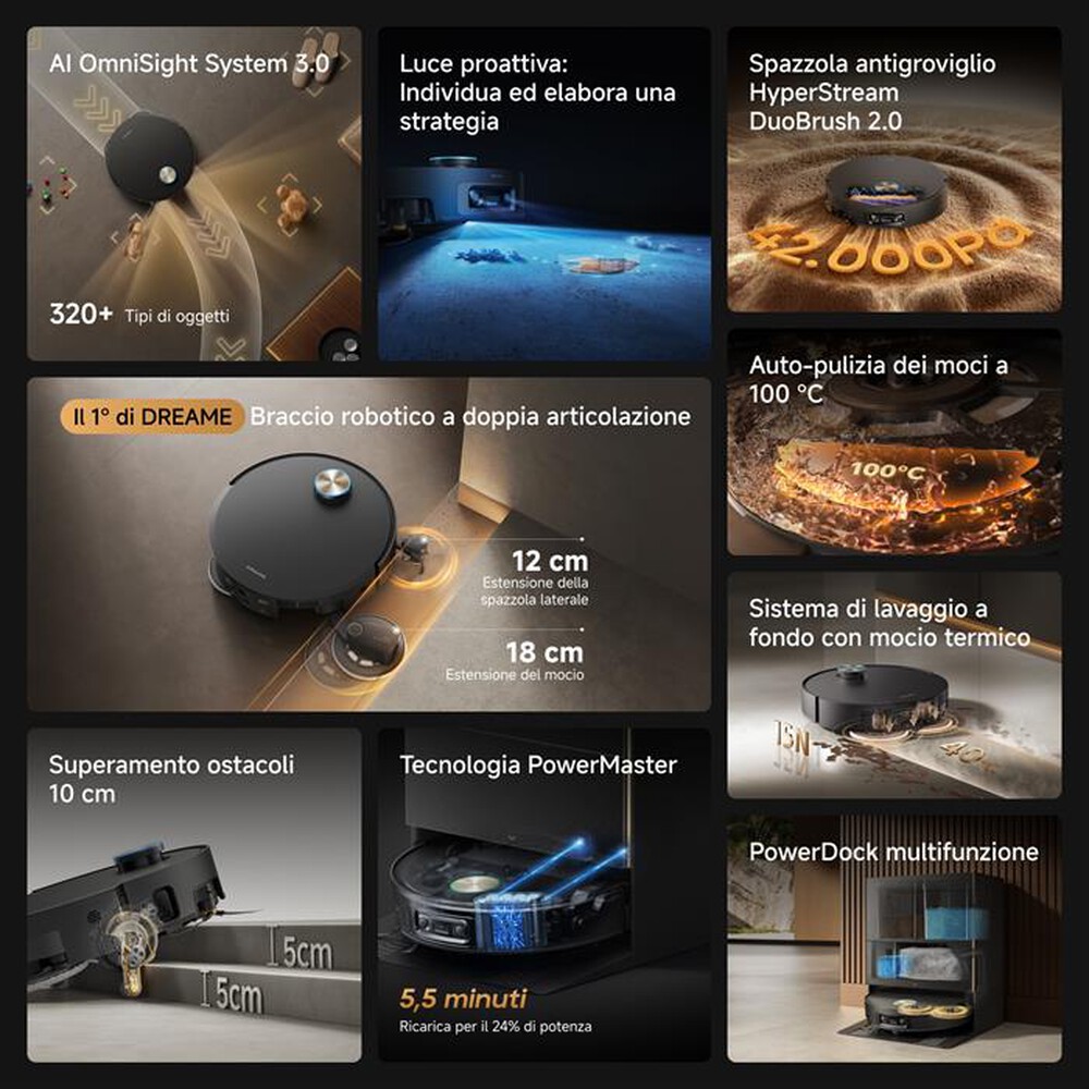 Immagine del prodotto DREAME - Aspirapolvere robot X60 VIM PRO ULTRA COMPLETE-Grigio