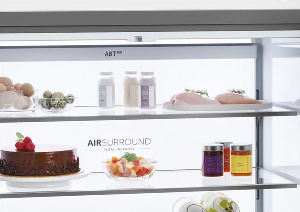 "HAIER - Frigorifero side by side HCR7918EIMP ClasseE 601lt-Platino, Acciaio inossidabile"