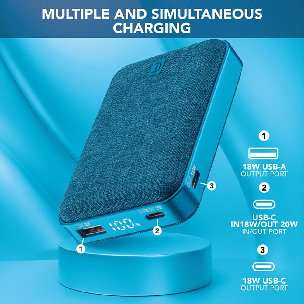 Immagine del prodotto CELLULARLINE - POWER BANK GLAM-Blu