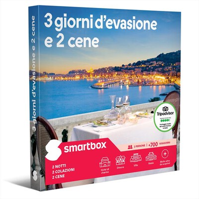 SMARTBOX - 3 GIORNI D'EVASIONE E 2 CENE-eBox digitale