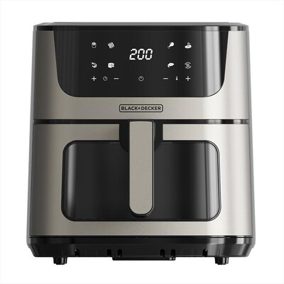 BLACK & DECKER - Friggitrice ad aria BXAF8000E-GRIGIO/NERO
