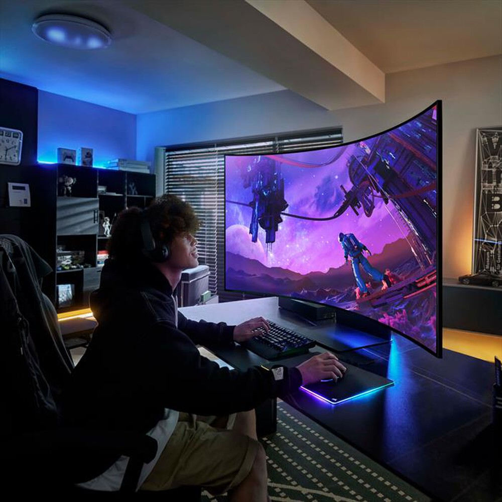 "SAMSUNG - MONITOR GAMING ODYSSEY ARK G97NB DA 55\" UHD CURVO"