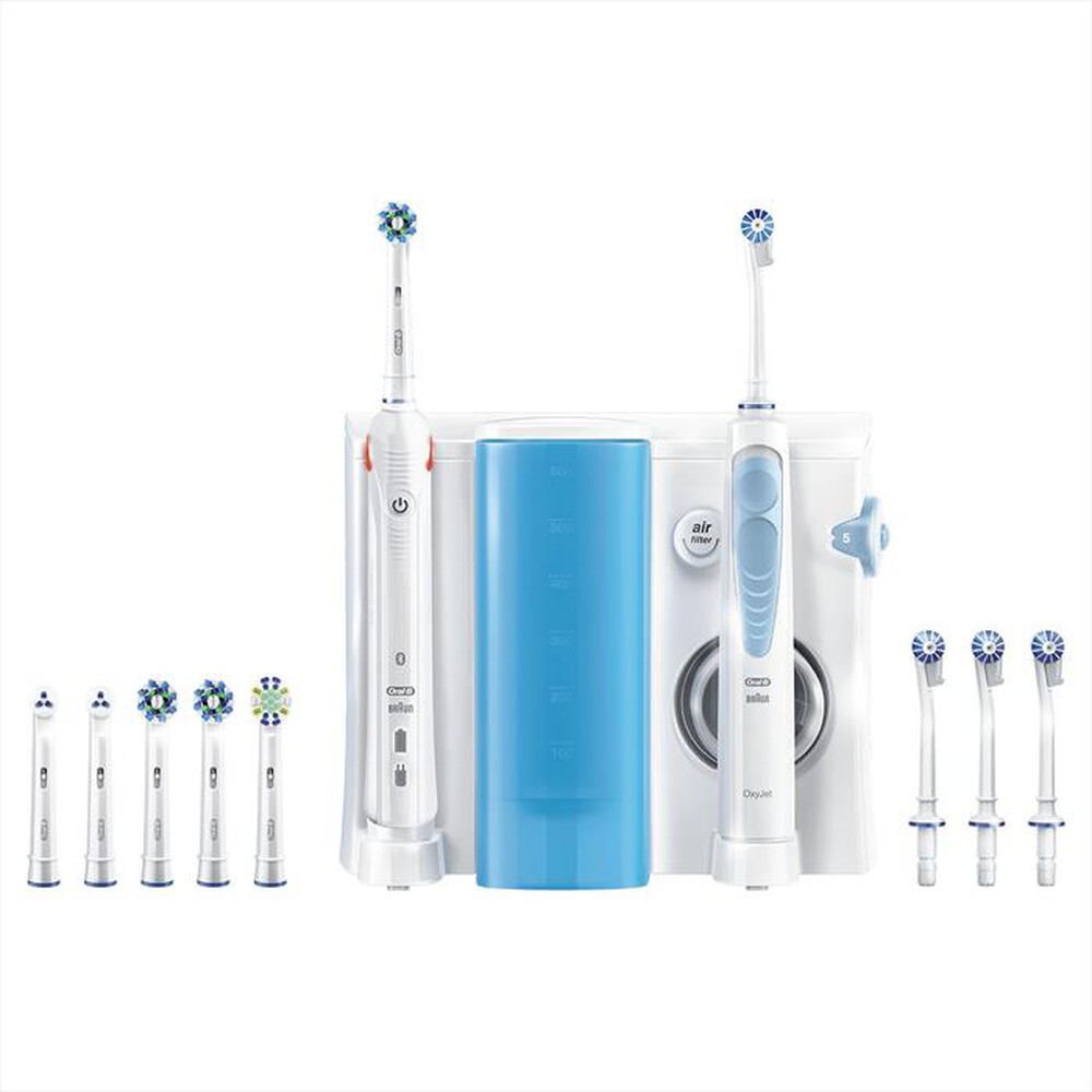 "ORAL-B - Spazzolino elettrico SMART 5000 e idropulsore OXYJ-Bianco"