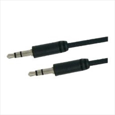 GBC - CAVO AUDIO STEREO SPINA JACK 3,5MM / SPINA JACK 3,-Nero