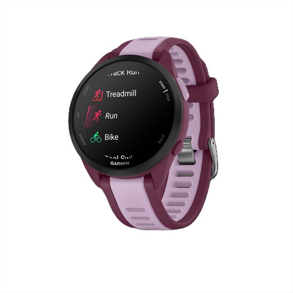 Immagine del prodotto GARMIN - Smartwatch FORERUNNER 165 MUSIC-Rosa scuro/ Lilla