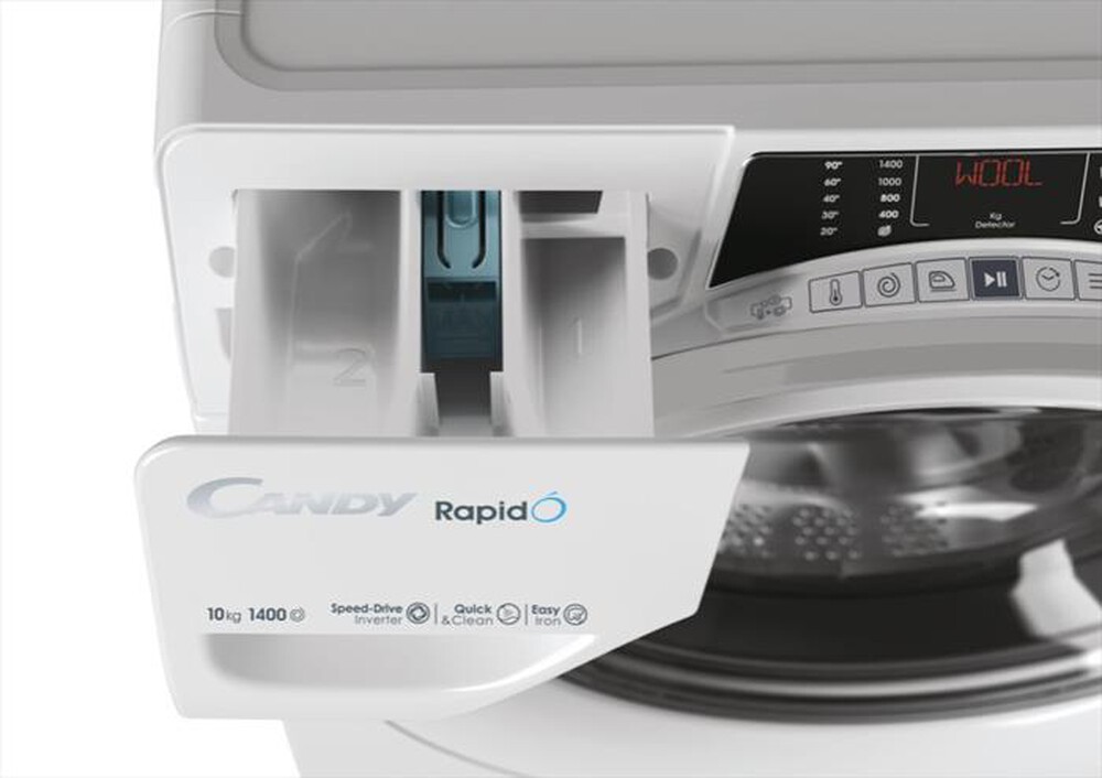 "CANDY - Lavatrice RO14104DWMST/1-S 10 Kg Classe A-Bianco"