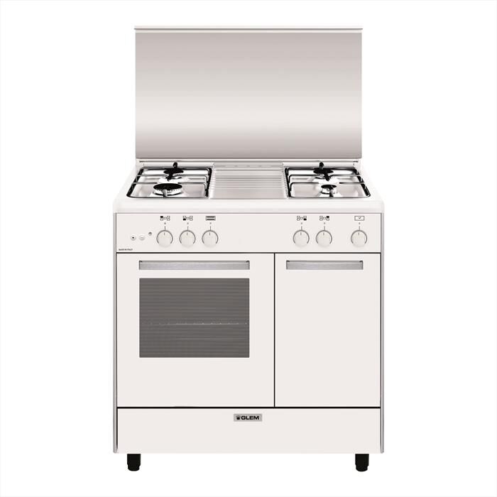 GLEM GAS - Cucina a gas AR854GX Classe A-Bianco | Euronics