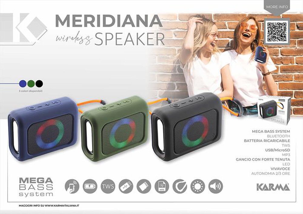 "KARMA - Speaker MERIDIANA-Nero"