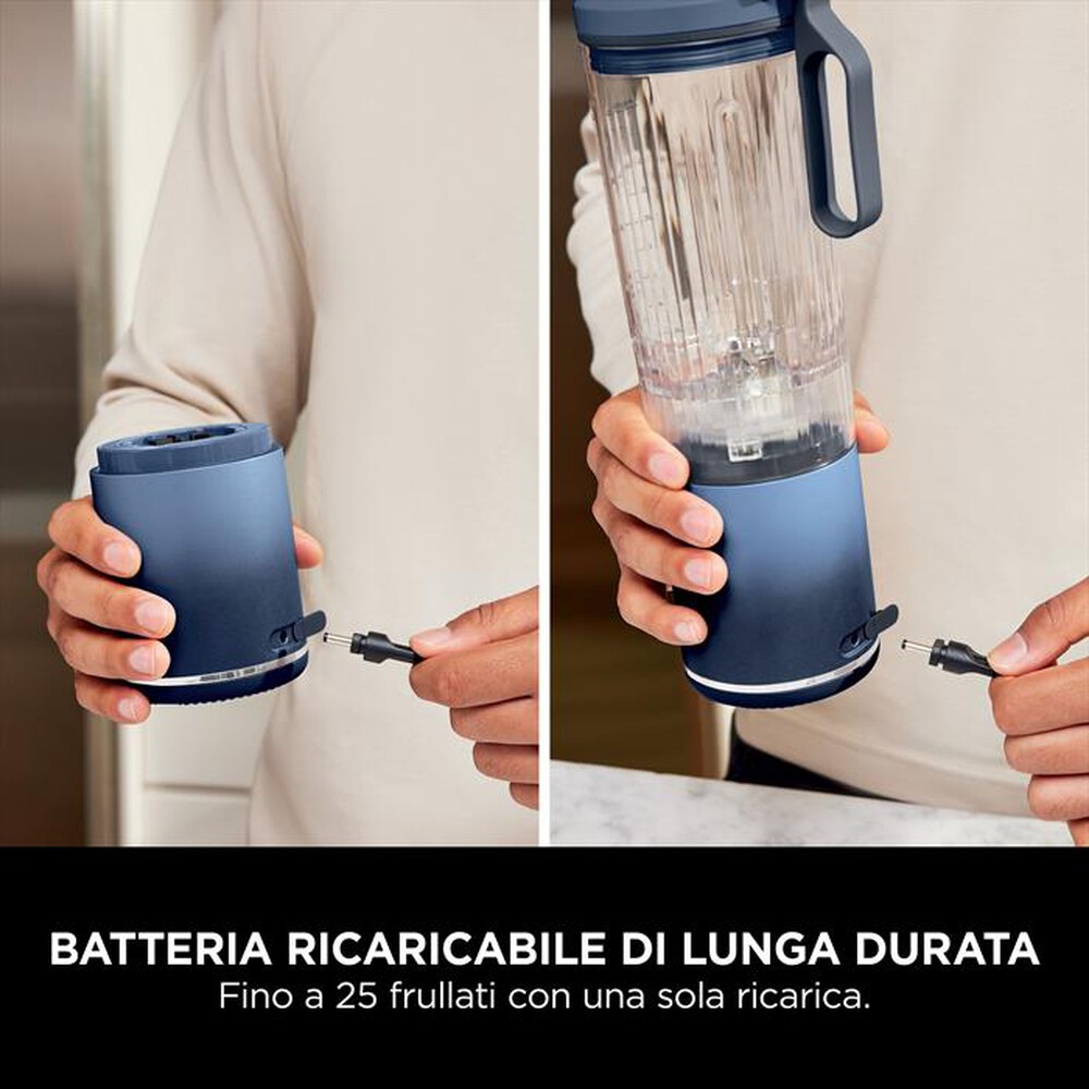 "NINJA - FRULLATORE PORTATILE NINJA BLAST MAX-Blu Navy"