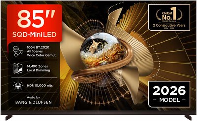 TCL - Smart TV Mini LED 4K 85" 85X11L 144Hz-Nero, Metallico