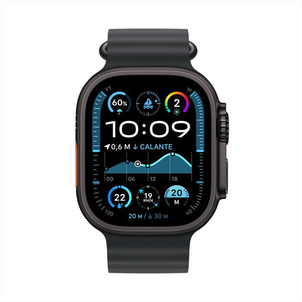 "APPLE - Watch Ultra 2 GPS + Cellular 49mm Titanio-Nero - Cinturino Ocean Nero"