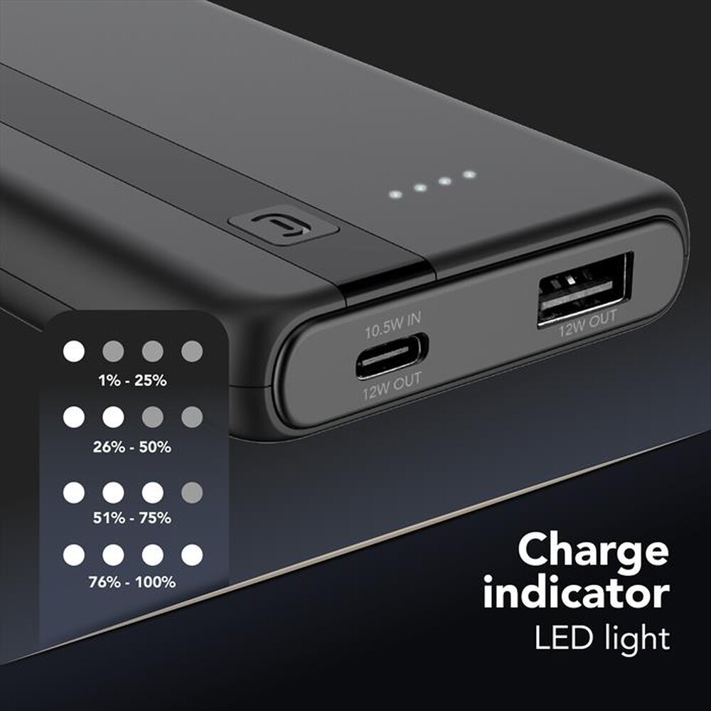 Immagine del prodotto CELLULARLINE - Powerbank PBENTRY5000K-Nero