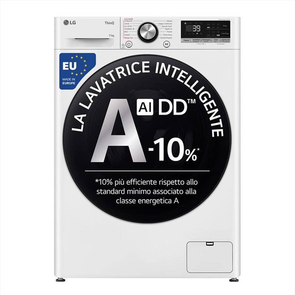 Immagine del prodotto LG - Lavatrice AI DD R7 F4R7011TSWB 11kg Classe A-Bianca